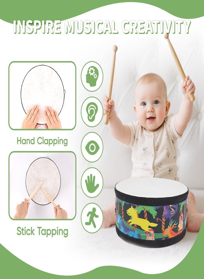 Ubblove Kids Drum Set with Adjustable Strap: Toddler Musical Instrument for Ages 3-5, Wearable Drum Kit with Drumsticks, Educational Percussion Toy for Rhythm Music Development (Black) - Image 5